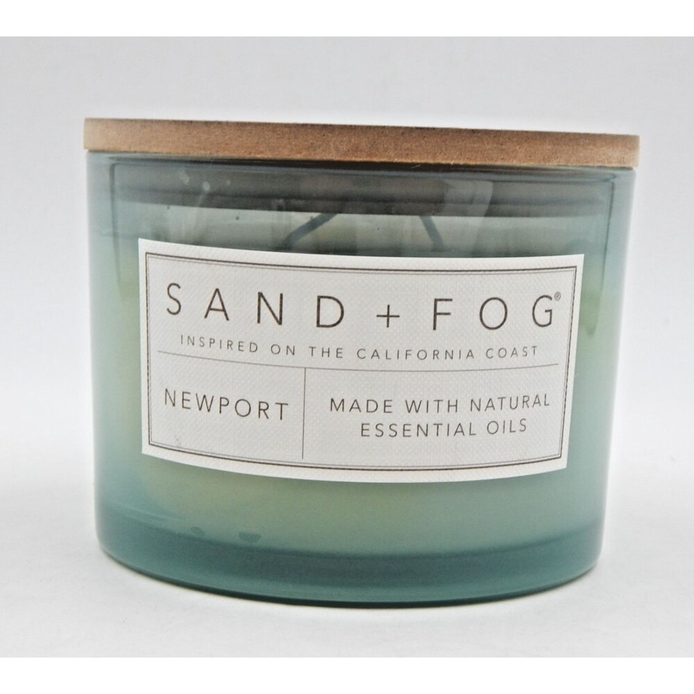 Sand + Fog Newport 2 Wick Scented Candle Made With Essential Oils 12oz